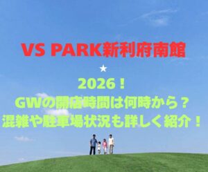 【VS PARK新利府南館】2026!GWの営業時間と混雑情報